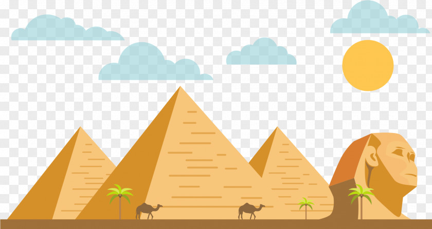 Triangle Landscape Egyptian Pyramids Pyramid PNG