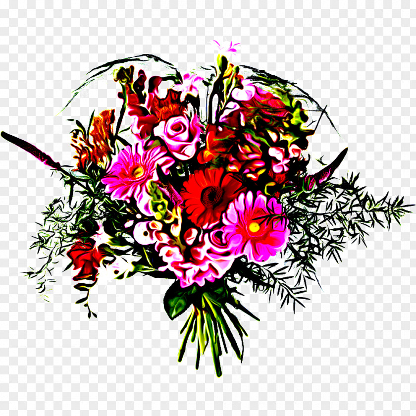 Wildflower Anthurium Floral Design PNG