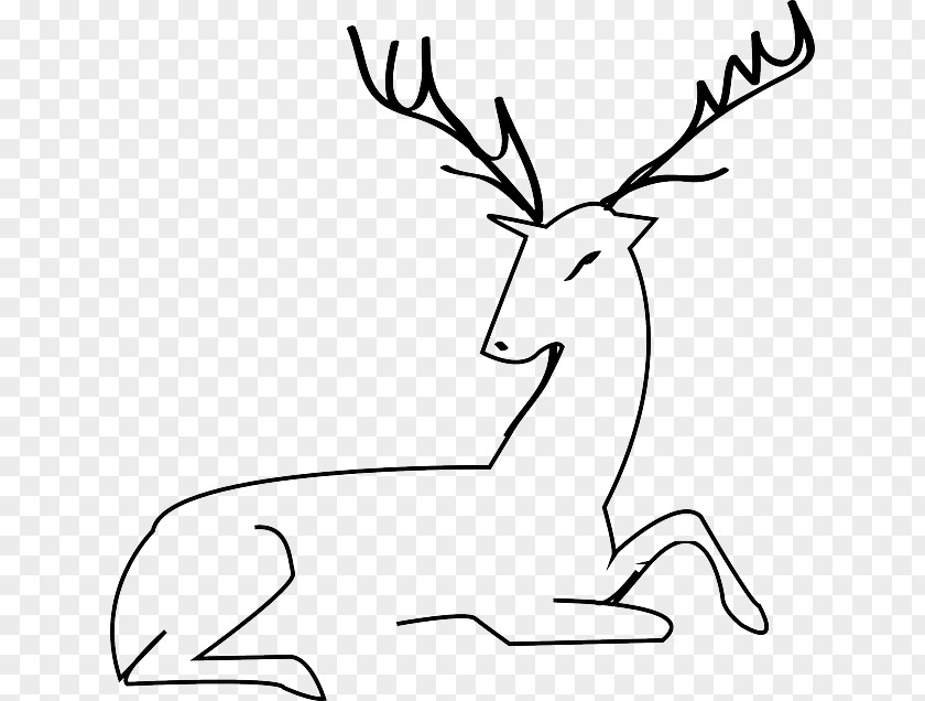Antler White-tailed Deer Reindeer Red Clip Art PNG