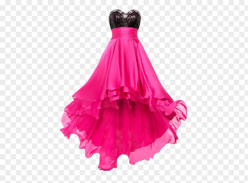 Dress Transparent Wedding Pink Little Black Prom PNG