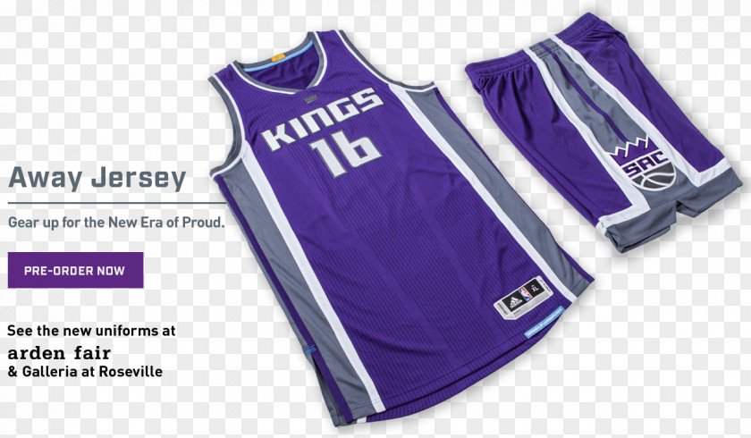 Purple Jersey Sacramento Kings 2016–17 NBA Season Basketball Uniform PNG