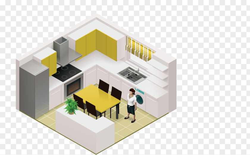 Kitchen Countertop Cabinet Interior Design Services PNG
