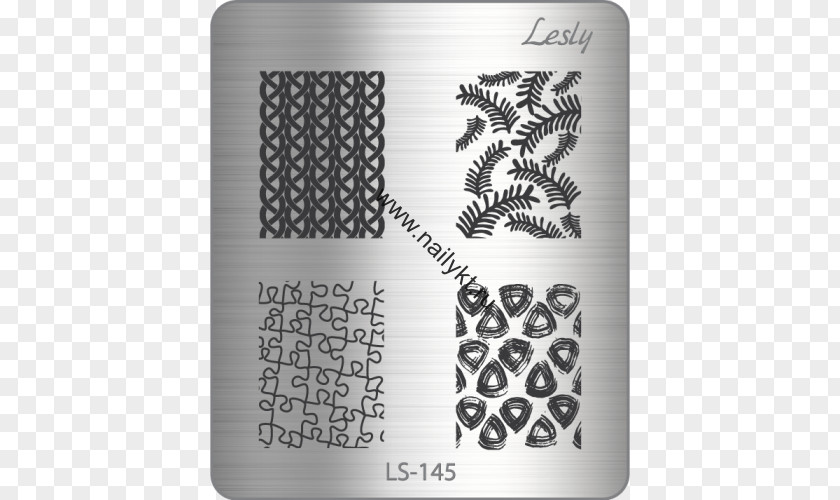 Lesly Tile Nail Art Drawing Pattern PNG