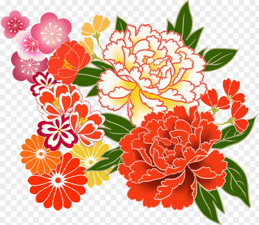 Pink Floral Design PNG