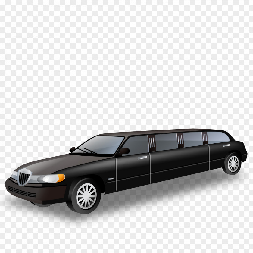 Vector Lengthened Car Clip Art PNG