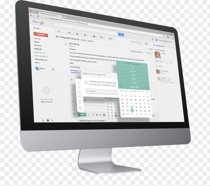 Business Computer Monitors SalesforceIQ Salesforce.com Software Customer Relationship Management PNG