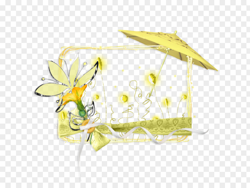 Fog Floral Design Rectangle M. Butterfly PNG