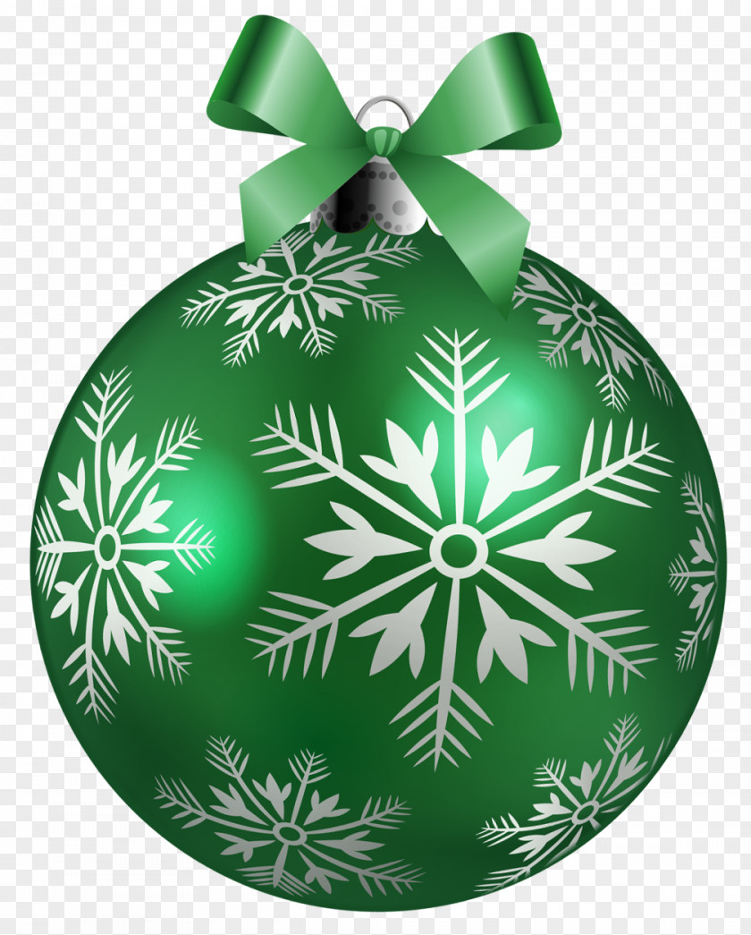 Large Green Christmas Ball Clipart Picture Ornament Clip Art PNG