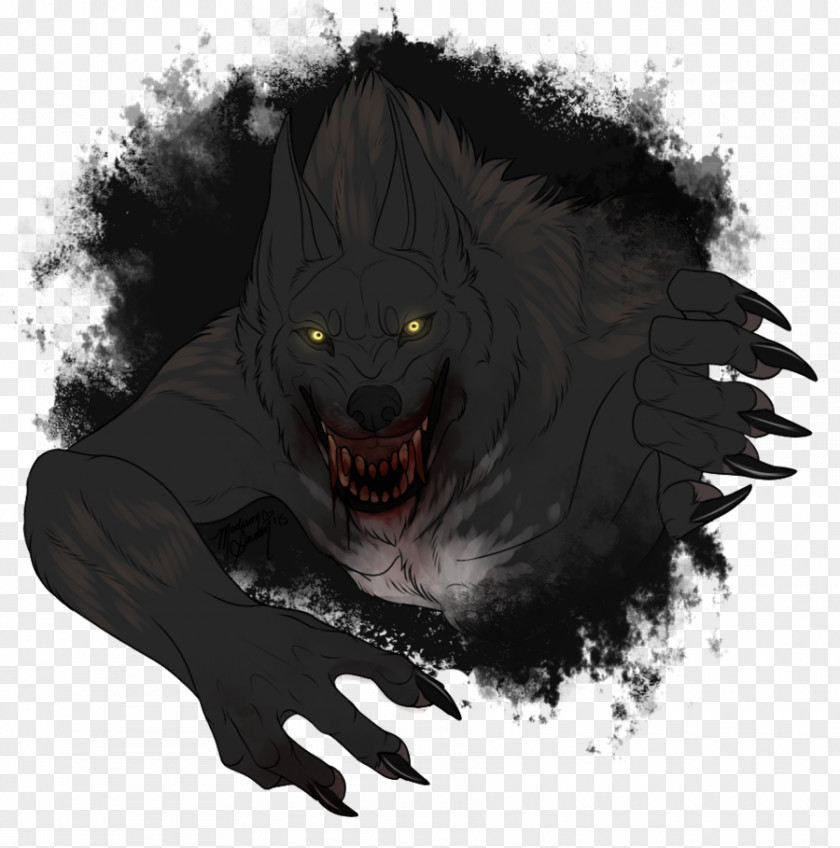 Monster Werewolf Gray Wolf Horror Fantasy PNG