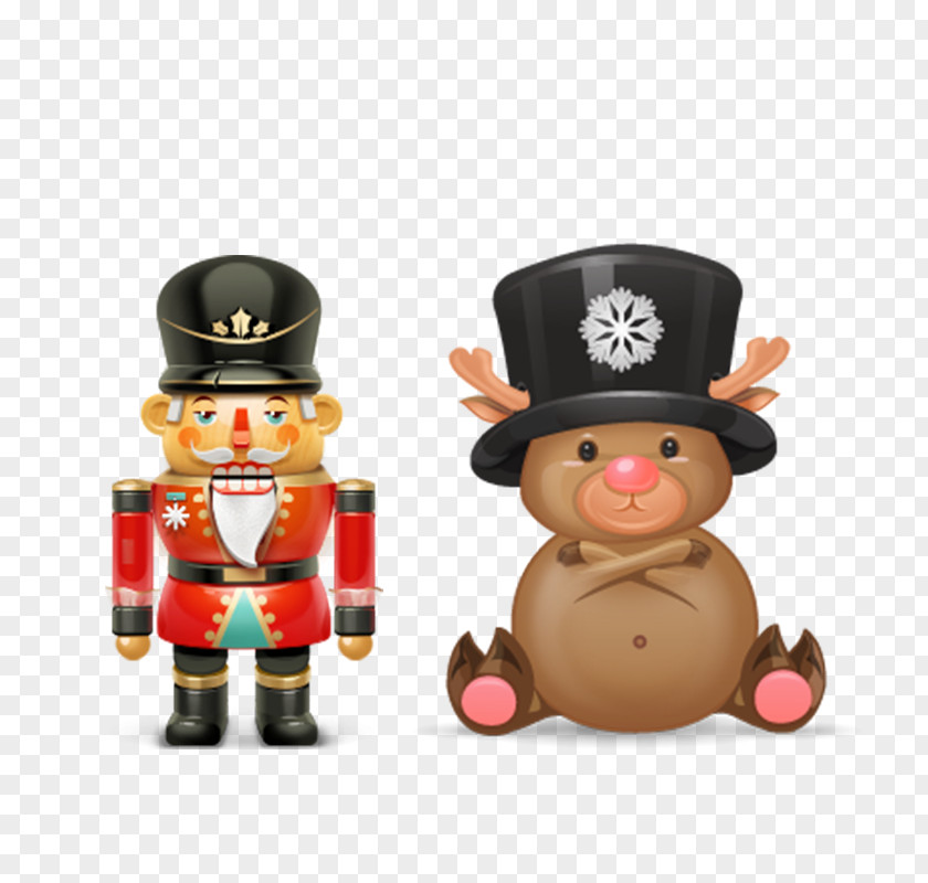 One Piece Cartoon Cute British Soldiers Santa Claus Christmas And Holiday Season Icon PNG