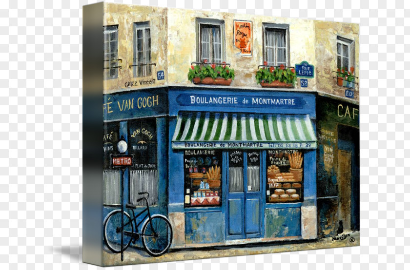 Painting Oil Art Facade Canvas Print PNG
