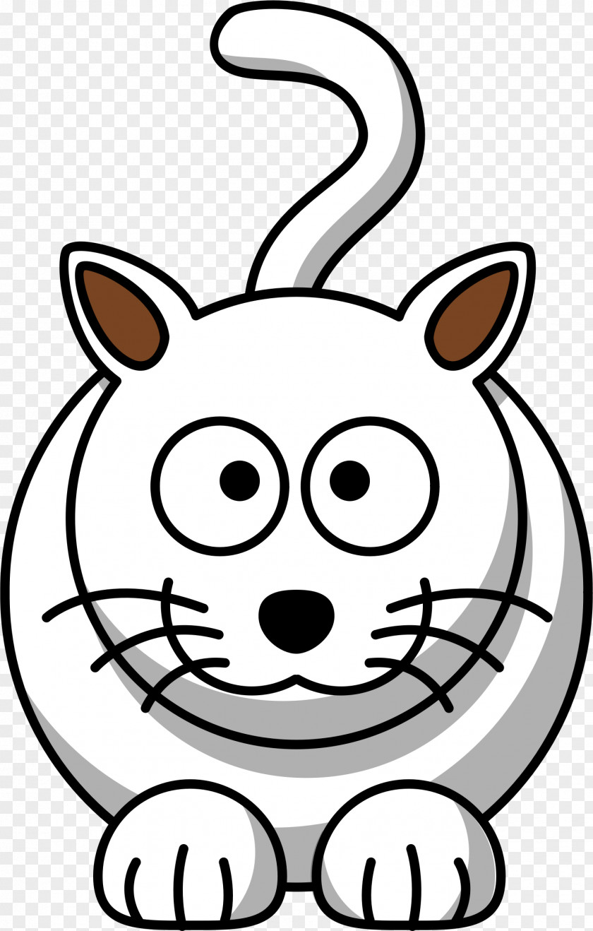 White Cat Kitten Drawing Clip Art PNG