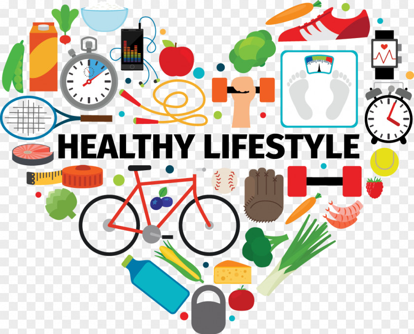 Healthy Logo Lifestyle Diet Eating Illustration PNG