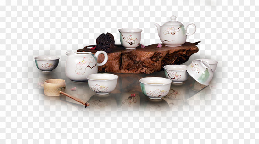 Lotus Tea Teapot Coffee Cup Teaware PNG