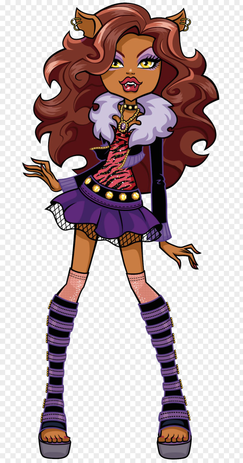 Monster High Clawdeen Wolf Doll Cleo DeNile Frankie Stein PNG