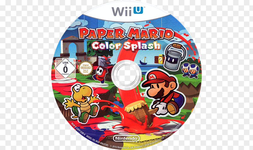 Nintendo Wii U Paper Mario: Color Splash Switch PNG