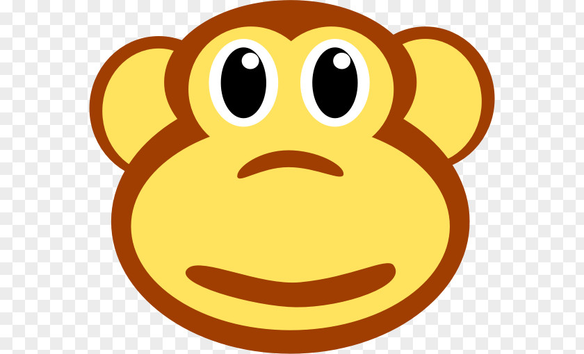 Monkey Clipart Emoticon Smiley Cartoon Clip Art PNG