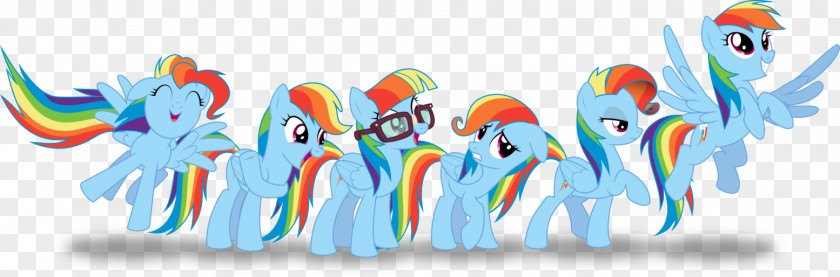 Rainbow Hair Dash Pinkie Pie My Little Pony Color PNG