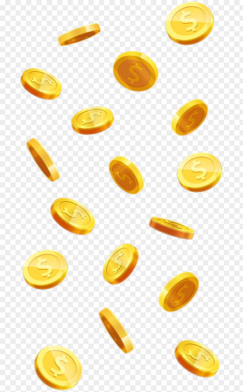 Vector Gold Picture Coin Clip Art PNG