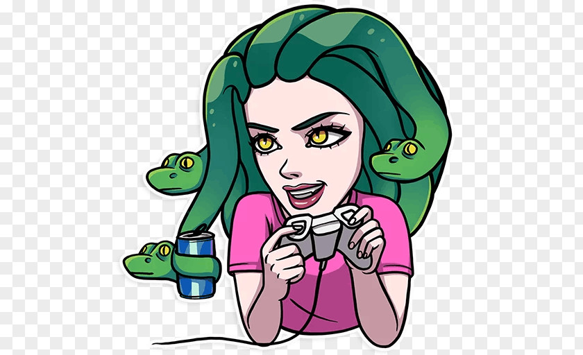 Medusa Sticker Telegram Jellyfish Gorgon PNG