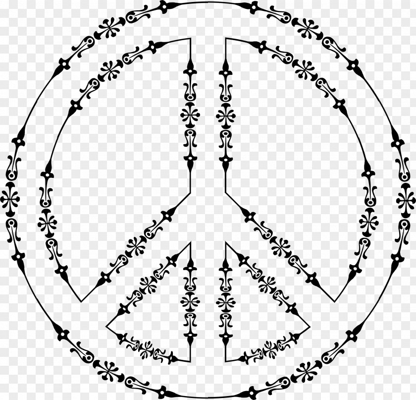 Peace Symbol Symbols Line Art Clip PNG