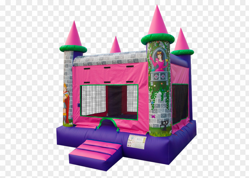 Castle Princess Orange County Inflatable Bouncers House Renting PNG