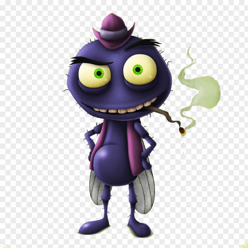 Cool Cartoon Pest Smoking Insecticide Mosquito Mortein PNG
