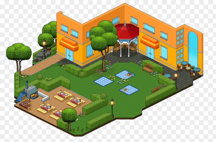 Easter Habbo Cafe There Picnic Room PNG