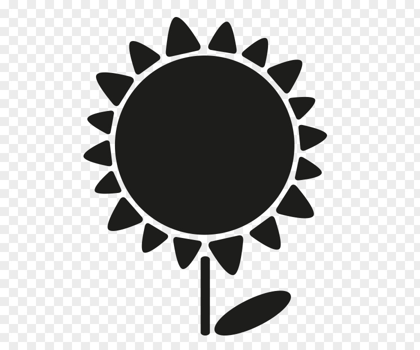 Girasole Stencil Symbol Emoticon PNG