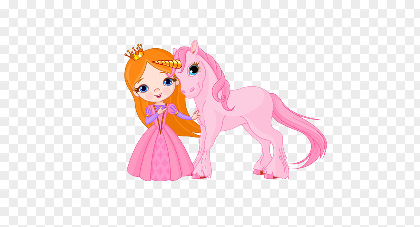 Pony And Princess The Unicorn Horse Fairy Tale PNG