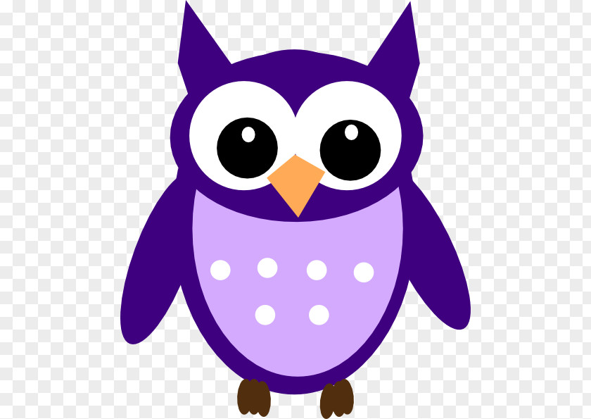 Purple Owl Clip Art PNG