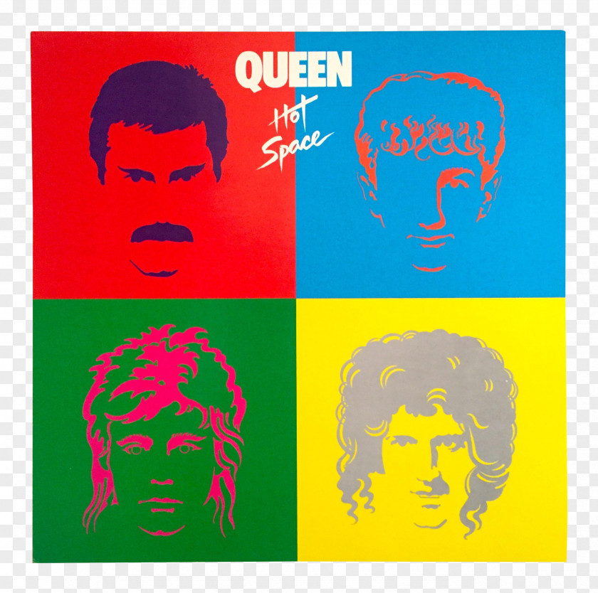 Queen Hot Space Album LP Record Phonograph PNG