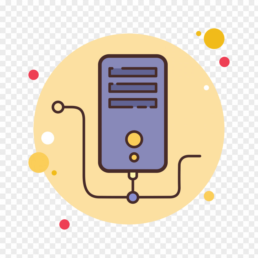 Technology Yellow Line Circle Icon PNG