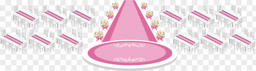 Cute Pink Hat Posters Material Wedding Reception Stage PNG