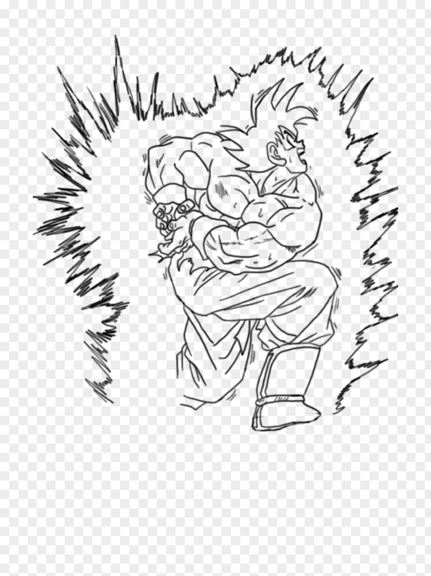 Kamehameha Drawing Line Art /m/02csf Cartoon PNG