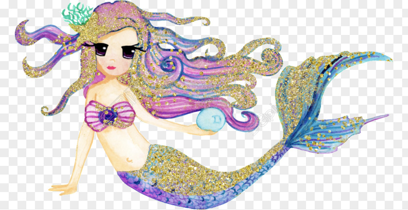 Mermaid Zazzle Birthday Party Blanket PNG