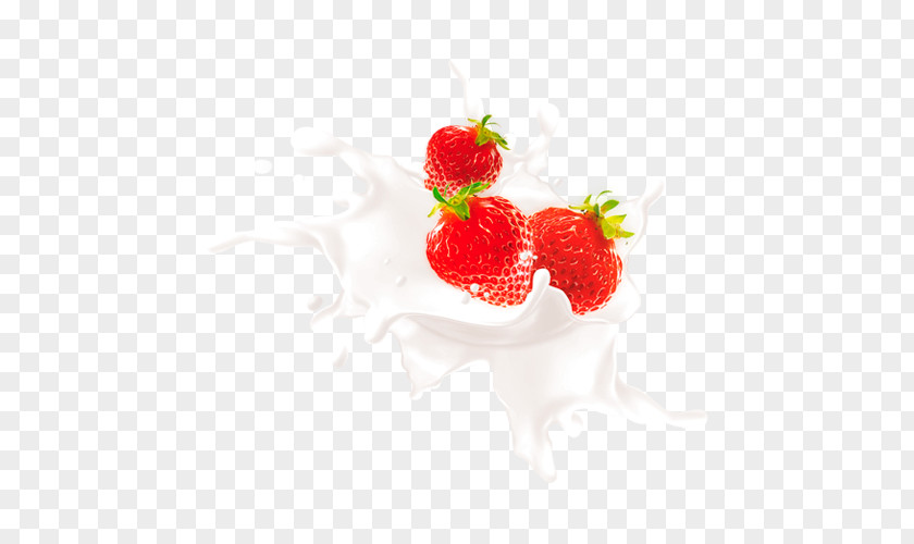 Milk Strawberry Juice Pie Cream PNG
