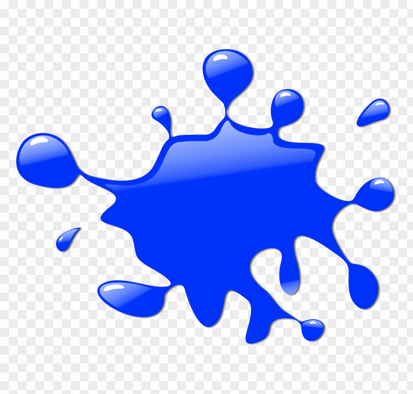 Paint Splat Clipart Blue Splash Clip Art PNG