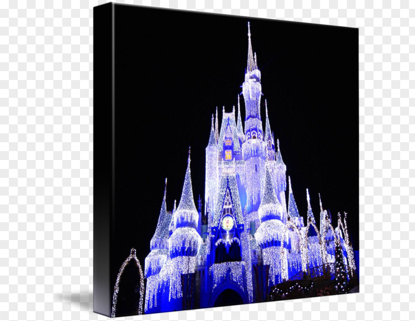 BLUR LIGHTS Cinderella Castle Lighting Walt Disney World PNG