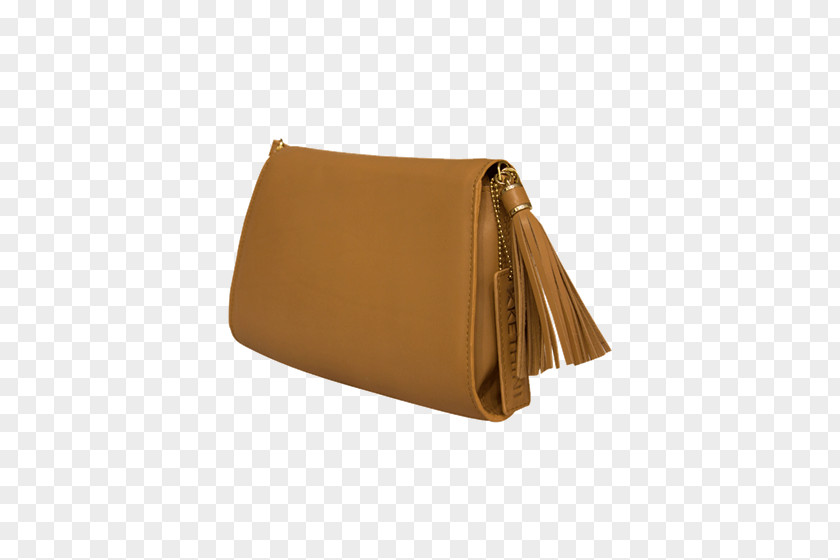 Cross Hand Handbag Brown Leather Caramel Color PNG