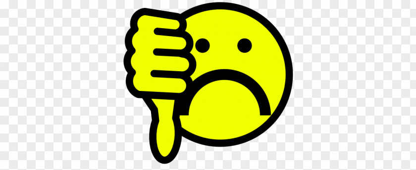 Frowning Smiley Face Thumb Signal Emoticon Clip Art PNG