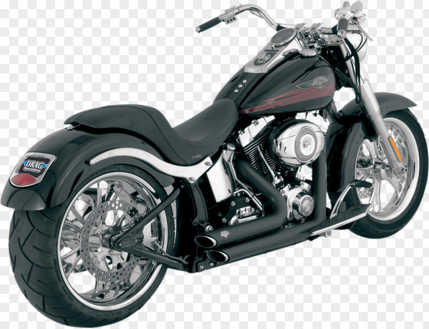 Harley-davidson Exhaust System Softail Harley-Davidson FLSTF Fat Boy Motorcycle PNG