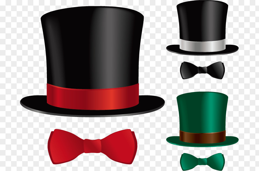 Men's Fashion Jewelry Design Top Hat Bow Tie Stock Photography Royalty-free PNG