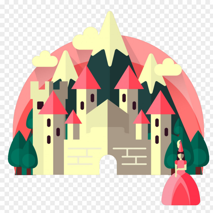 Princess Castle Pattern Download Euclidean Vector PNG