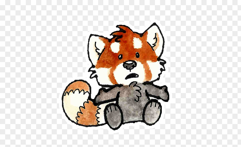 Red Panda Sticker Telegram Whiskers Clip Art PNG