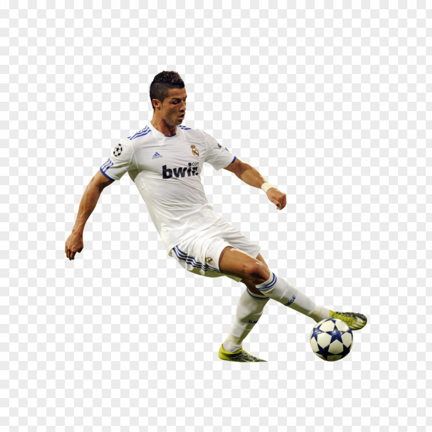 Ronaldo Football Player Team Sport Soccer Kick PNG