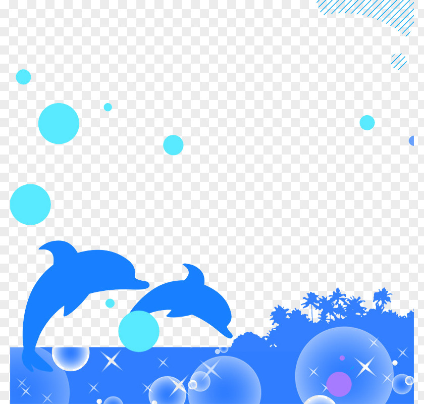 Creative Dolphin Background Poster Wallpaper PNG