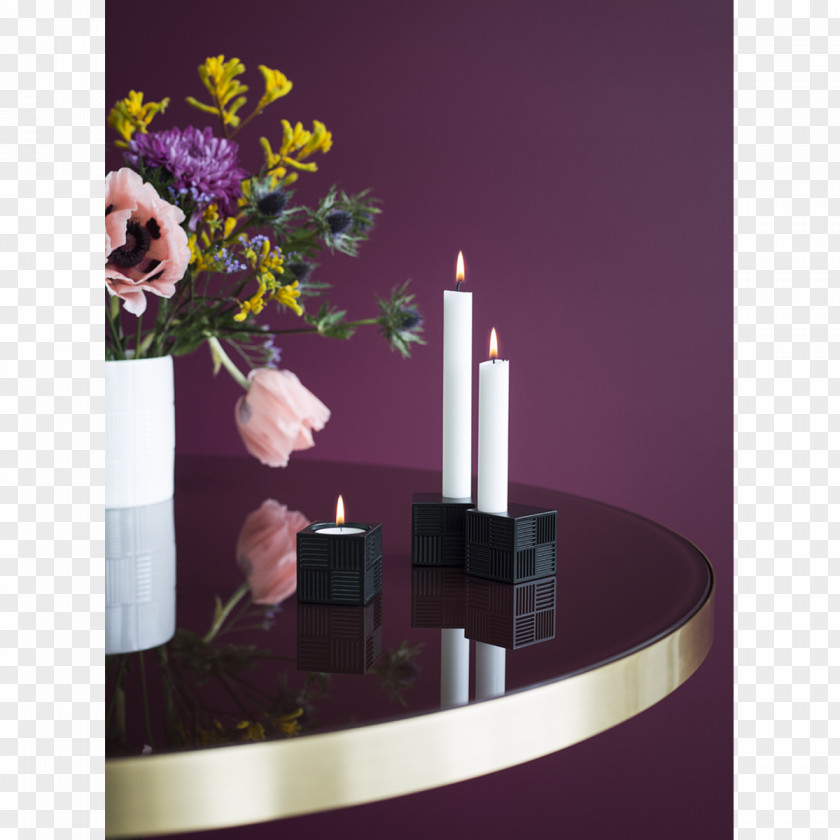 Design Candlestick Copenhagen Tealight Rosendahl Floral PNG