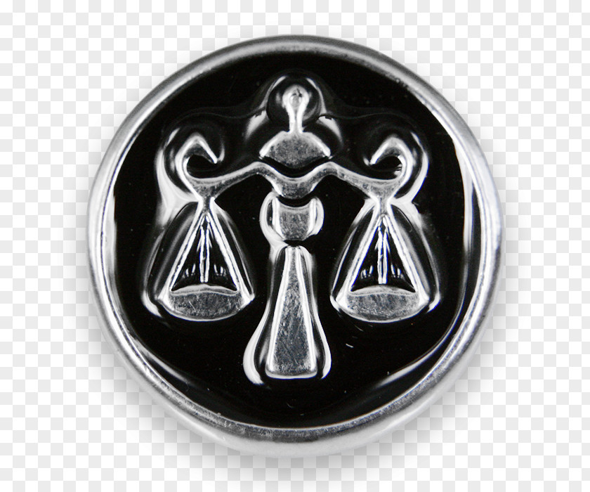 Libra Birthstone Emblem Silver PNG