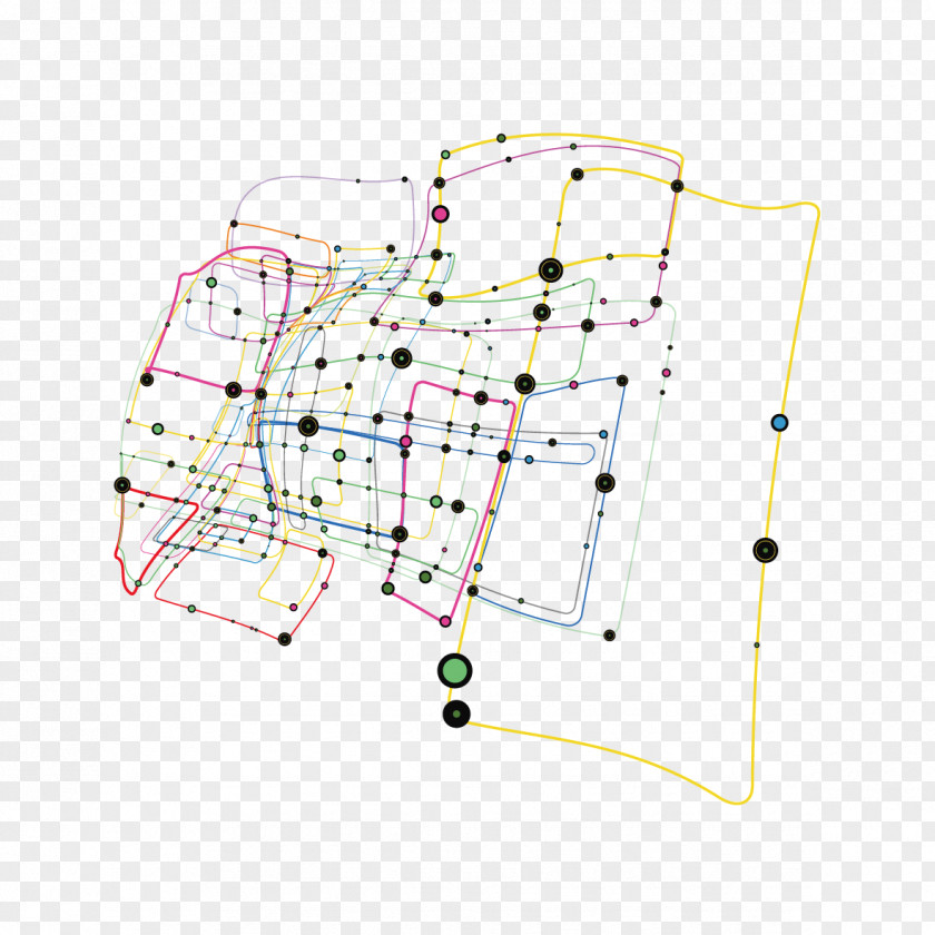Lines And Dots Point Euclidean Vector PNG